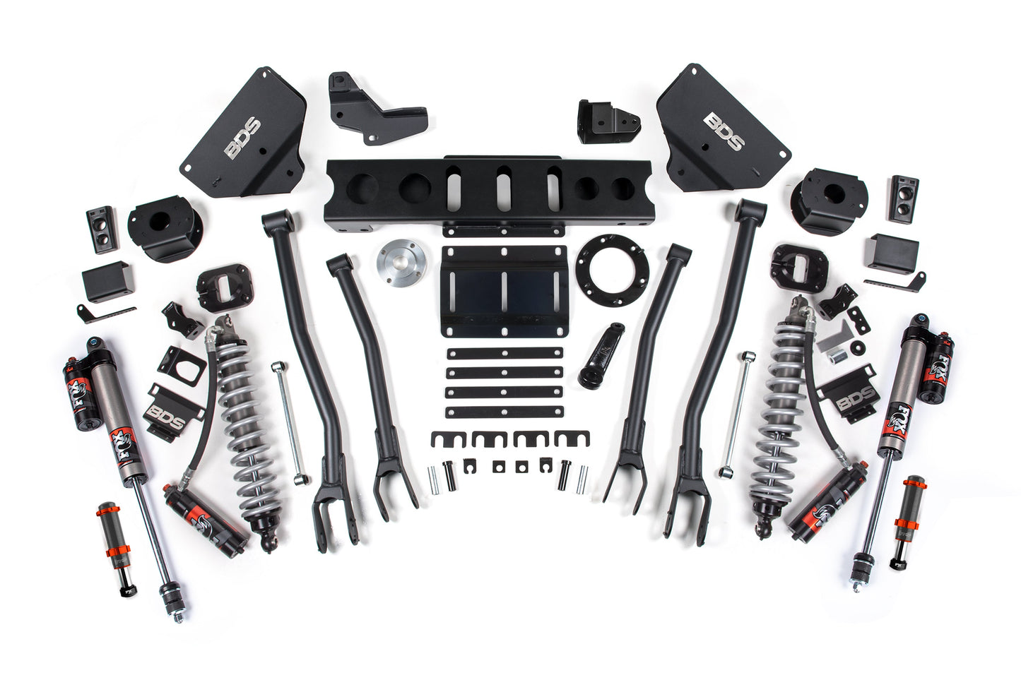14-18 Ram 2500 4WD 6 Inch 4-Link Lift Kit, 4.5 Inch Rear, Coil Spring, Diesel - Fox 2.5 Performance Elite Series C/O Front, FOX 2.0 Front Bump, Fox 2.5 Performance Elite Series Rear BDS Suspension