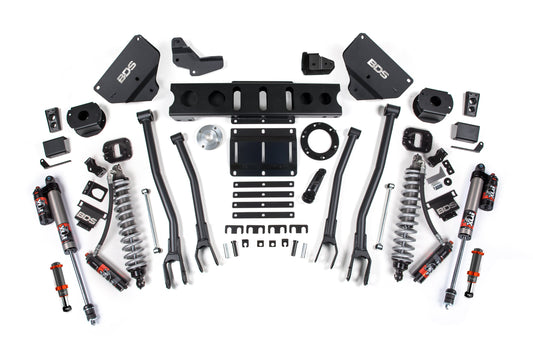 14-18 Ram 2500 4WD 6 Inch 4-Link Lift Kit, 4.5 Inch Rear, Coil Spring, Diesel - Fox 2.5 Performance Elite Series C/O Front, FOX 2.0 Front Bump, Fox 2.5 Performance Elite Series Rear BDS Suspension