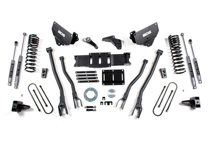 5.5 Inch Lift Kit w/ 4-Link Ram 3500 13-18 4WD Gas Leaf Springs BDS Suspension-1