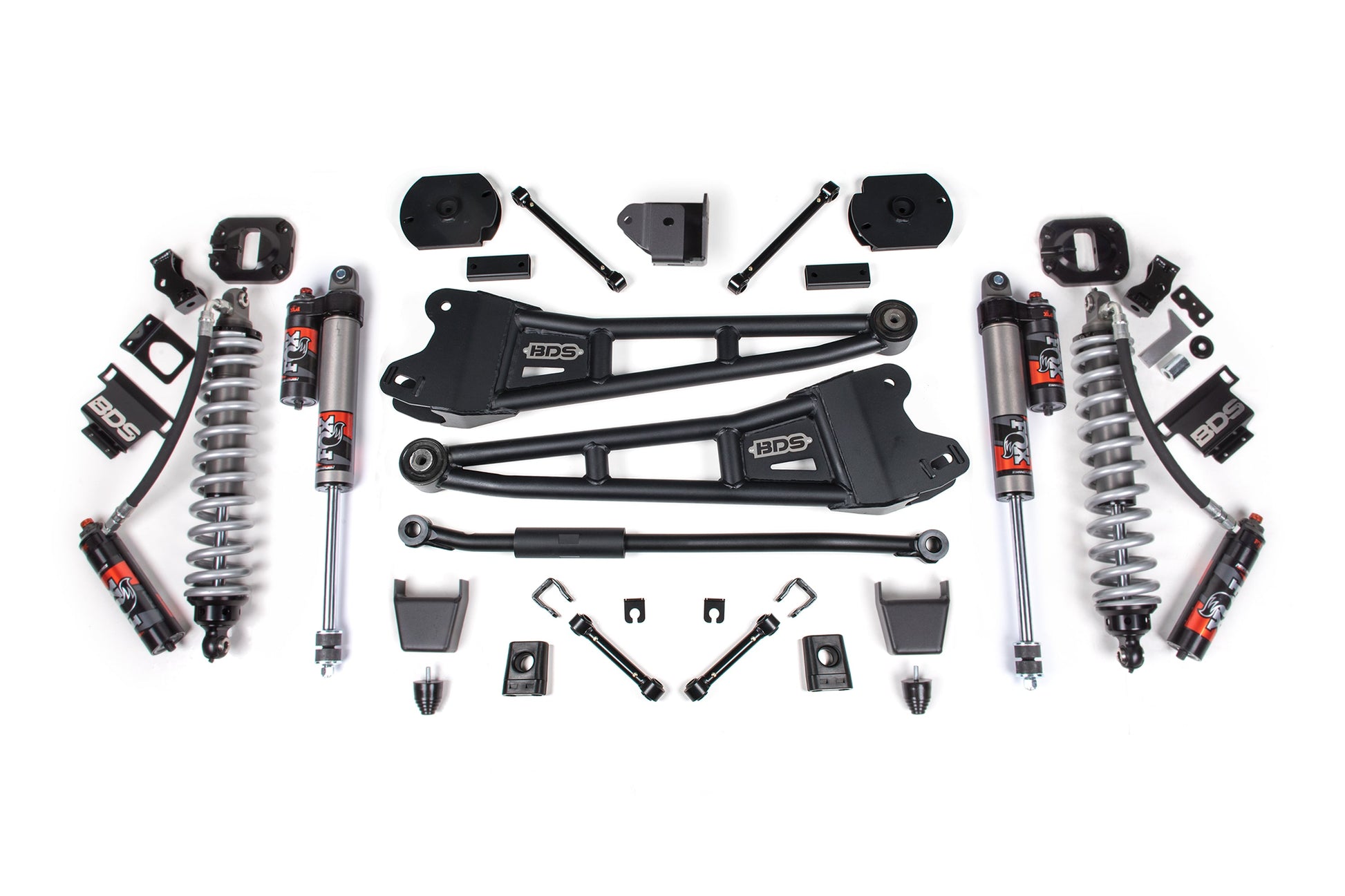 14-18/ 2025-2026 Ram 2500 4WD 3 Inch Radius Arm Lift Kit, 1.25 Inch Rear, Coil Spacer, Diesel - Fox 2.5 Performance Elite Series C/O Front, Fox 2.5 Performance Elite Series Rear BDS Suspension