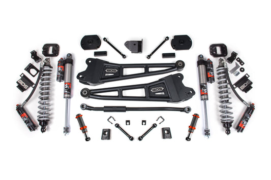 14-18/2025-2026 Ram 2500 4WD 3 Inch Radius Arm Lift Kit, 1.25 Inch Rear, Coil Spacer, Diesel - Fox 2.5 Performance Elite Series C/O Front, FOX 2.0 Front Bump, Fox 2.5 Performance Elite Series Rear BDS Suspension