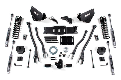 6 Inch Lift Kit w/ 4-Link Ram 2500 w/ Rear Air Ride 14-18 4WD Diesel BDS Suspension-1