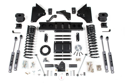 5.5 Inch Lift Kit w/ 4-Link Ram 2500 w/ Rear Air Ride 14-18 4WD Gas BDS Suspension-1