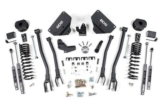 4 Inch Lift Kit w/ 4-Link Ram 2500 w/ Rear Air Ride 14-18 4WD Gas BDS Suspension