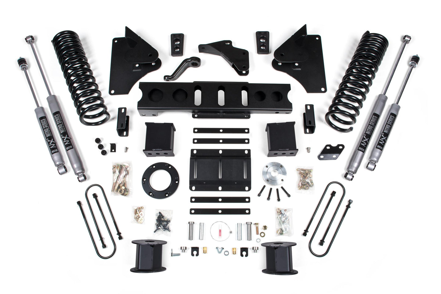 6 Inch Lift Kit Ram 3500 w/ Rear Air Ride 13-18 4WD Diesel 8 Bolt Indexing Ring BDS Suspension