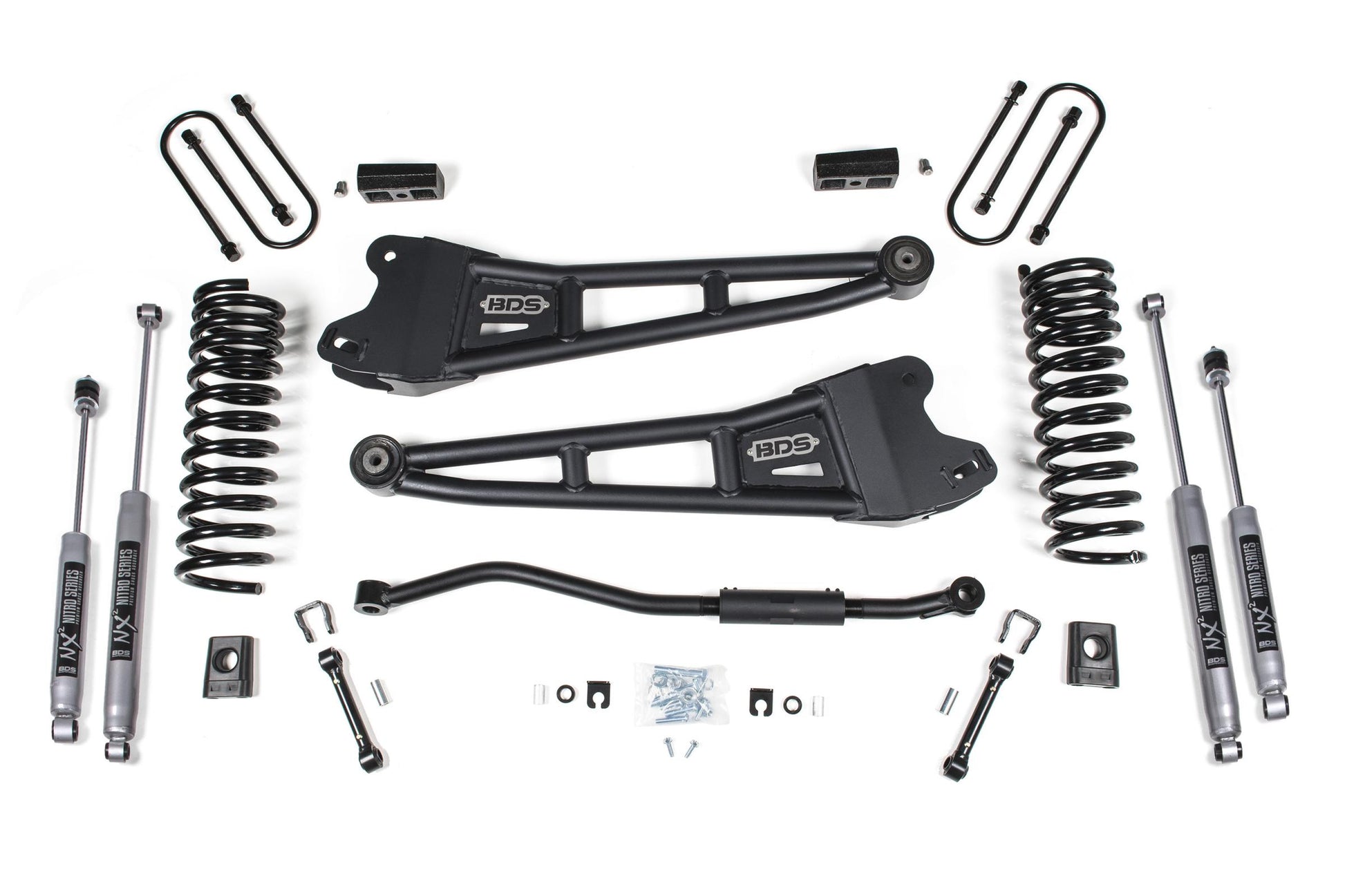 3 Inch Lift Kit w/ Radius Arm Ram 3500 19-24 4WD Diesel With Factory Rear Overload Leaf BDS Suspension