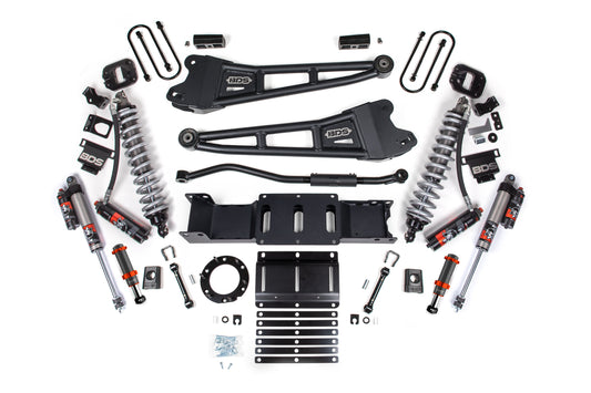 19-24 Ram 3500 4WD 3 Inch Radius Arm Lift Kit, 2 Inch Rear, Block w/Overload, 6 Bolt Diesel - Fox 2.5 Performance Elite Series C/O Front, FOX 2.0 Front Bump, Fox 2.5 Performance Elite Series Rear BDS Suspension