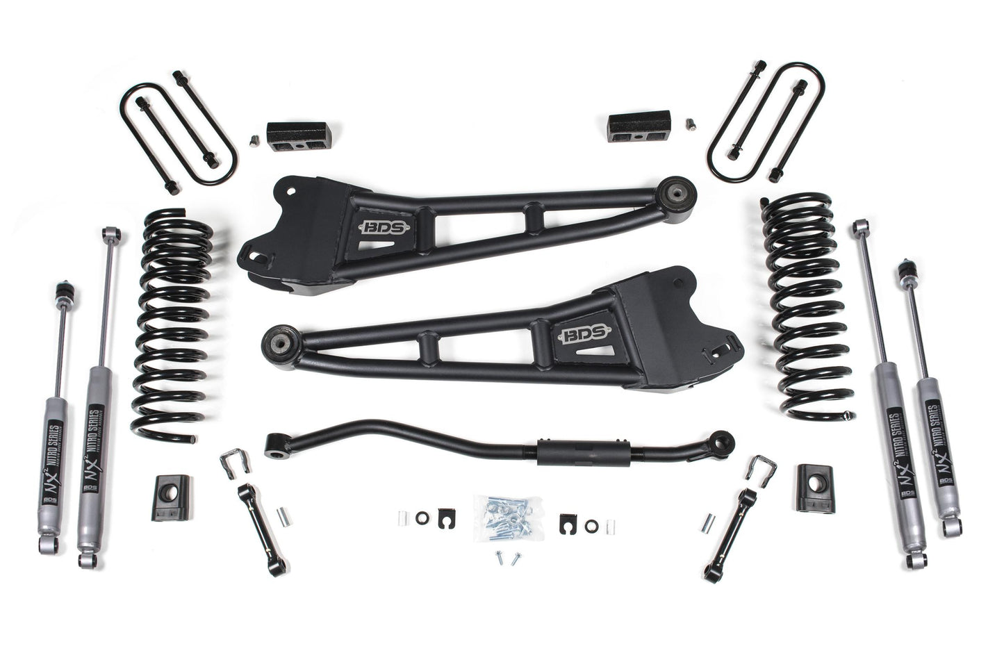 3 Inch Lift Kit w/ Radius Arm Ram 3500 19-24 4WD Diesel No Factory Rear Overload Leaf BDS Suspension-2