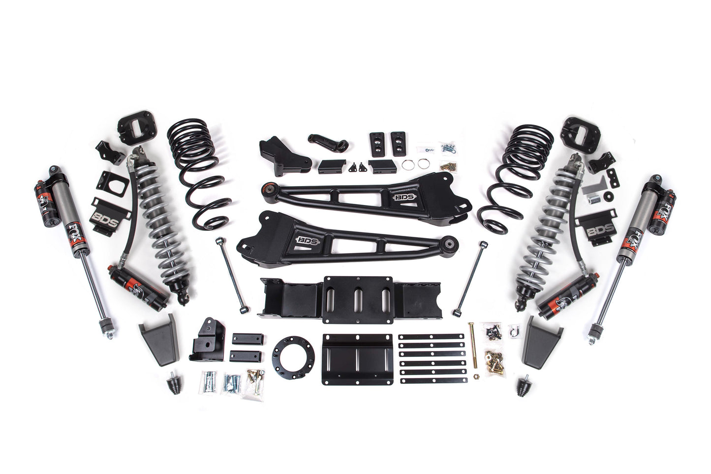 19-24 Ram 2500 4WD 4 Inch Radius Arm Lift Kit, 2.5 Inch Rear, Coil Spring, Diesel - Fox 2.5 Performance Elite Series C/O Front, Fox 2.5 Performance Elite Series Rear BDS Suspension