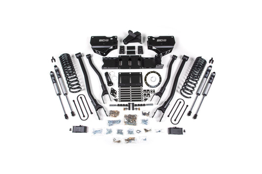 19-24 Ram 3500 4 Inch 4-Link Lift, 2 Inch Rear, Block, Diesel w/ overload, 8 bolt T-Case - Fox 2.5 Performance Elite Series R/r DSC Front, Fox 2.5 Performance Elite Series P/b DSC Rear BDS Suspension