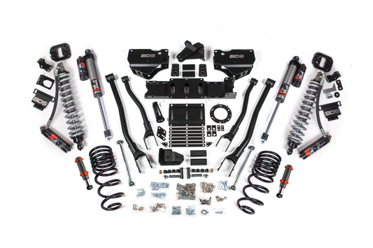 19-24 Ram 2500 4WD 4 Inch 4-Link Lift Kit, 2.5 Inch Rear, Coil Spring, Diesel - Fox 2.5 Performance Elite Series C/O Front, FOX 2.0 Front Bump, Fox 2.5 Performance Elite Series Rear BDS Suspension