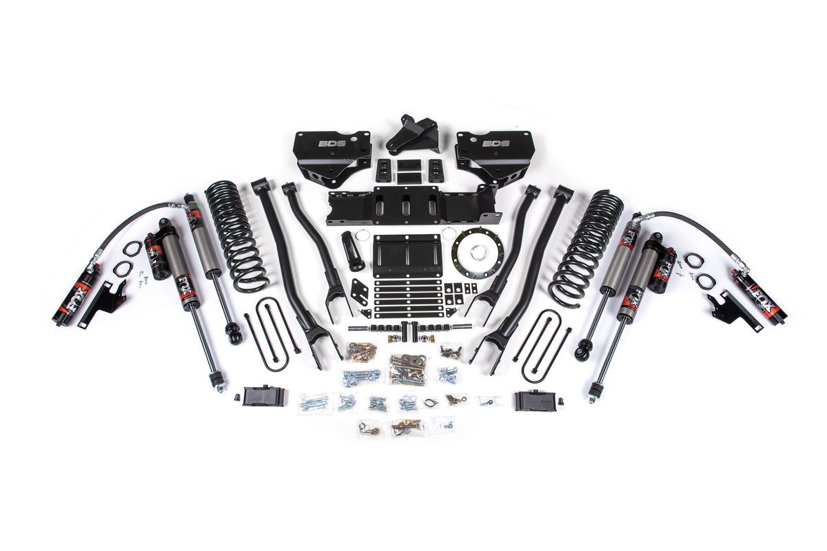 4 Inch Lift Kit w/ 4-Link Ram 3500 19-23 4WD Gas Without Factory Rear Overload Leaf BDS Suspension-2