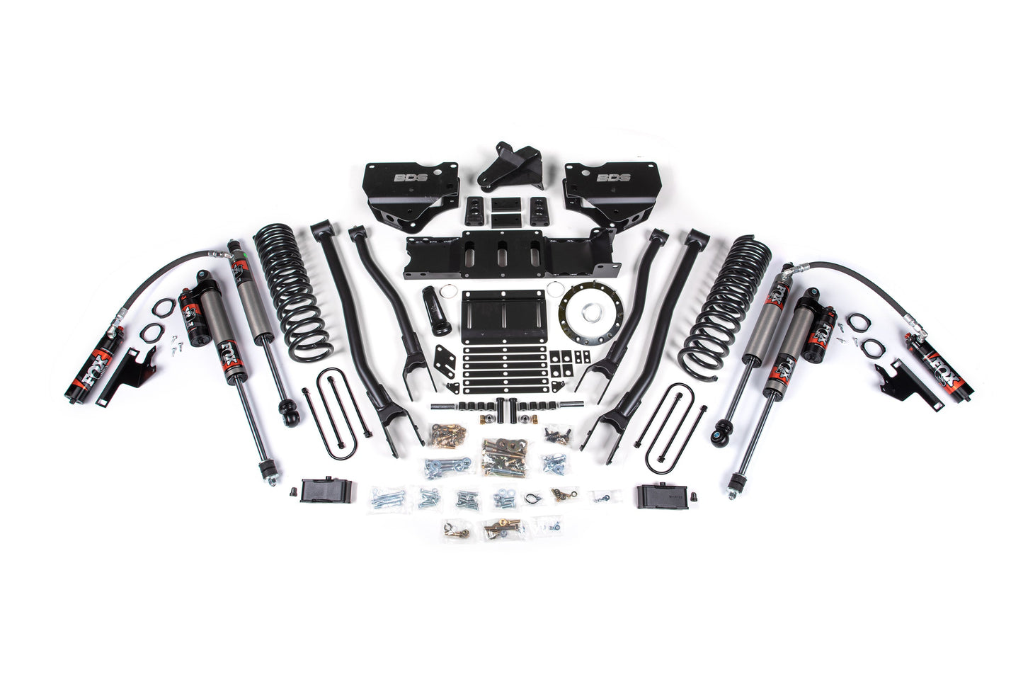 4 Inch Lift Kit w/ 4-Link Ram 3500 19-23 4WD Gas Without Factory Rear Overload Leaf BDS Suspension-2