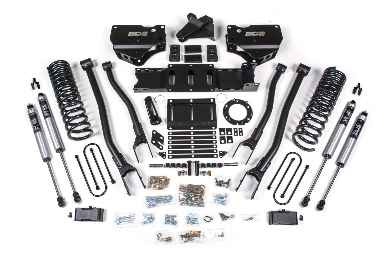 4 Inch Lift Kit w/ 4-Link Ram 3500 19-23 4WD Gas Without Factory Rear Overload Leaf BDS Suspension-1