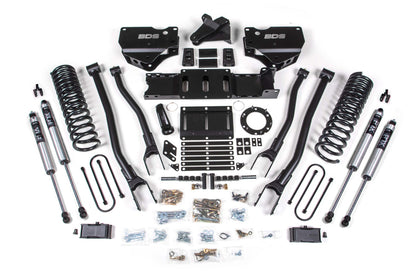 4 Inch Lift Kit w/ 4-Link Ram 3500 19-23 4WD Gas Without Factory Rear Overload Leaf BDS Suspension-1