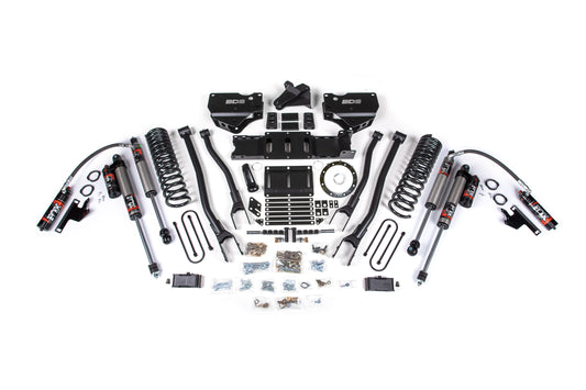 4 Inch Lift Kit w/ 4-Link Ram 3500 19-23 4WD Gas With Factory Overload Leaf Fox 2.5 Performance Elite Shocks BDS Suspension