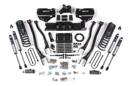 4 Inch Lift Kit w/ 4-Link Ram 3500 19-23 4WD Gas With Factory Rear Overload Leaf BDS Suspension