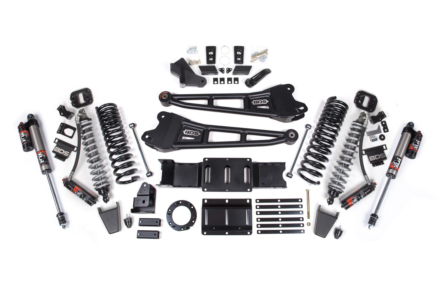19-24 Ram 2500 4WD 6 Inch Radius Arm Lift Kit, 4.5 Inch Rear, Coil Spring, Diesel - Fox 2.5 Performance Elite Series C/O Front, Fox 2.5 Performance Elite Series Rear BDS Suspension
