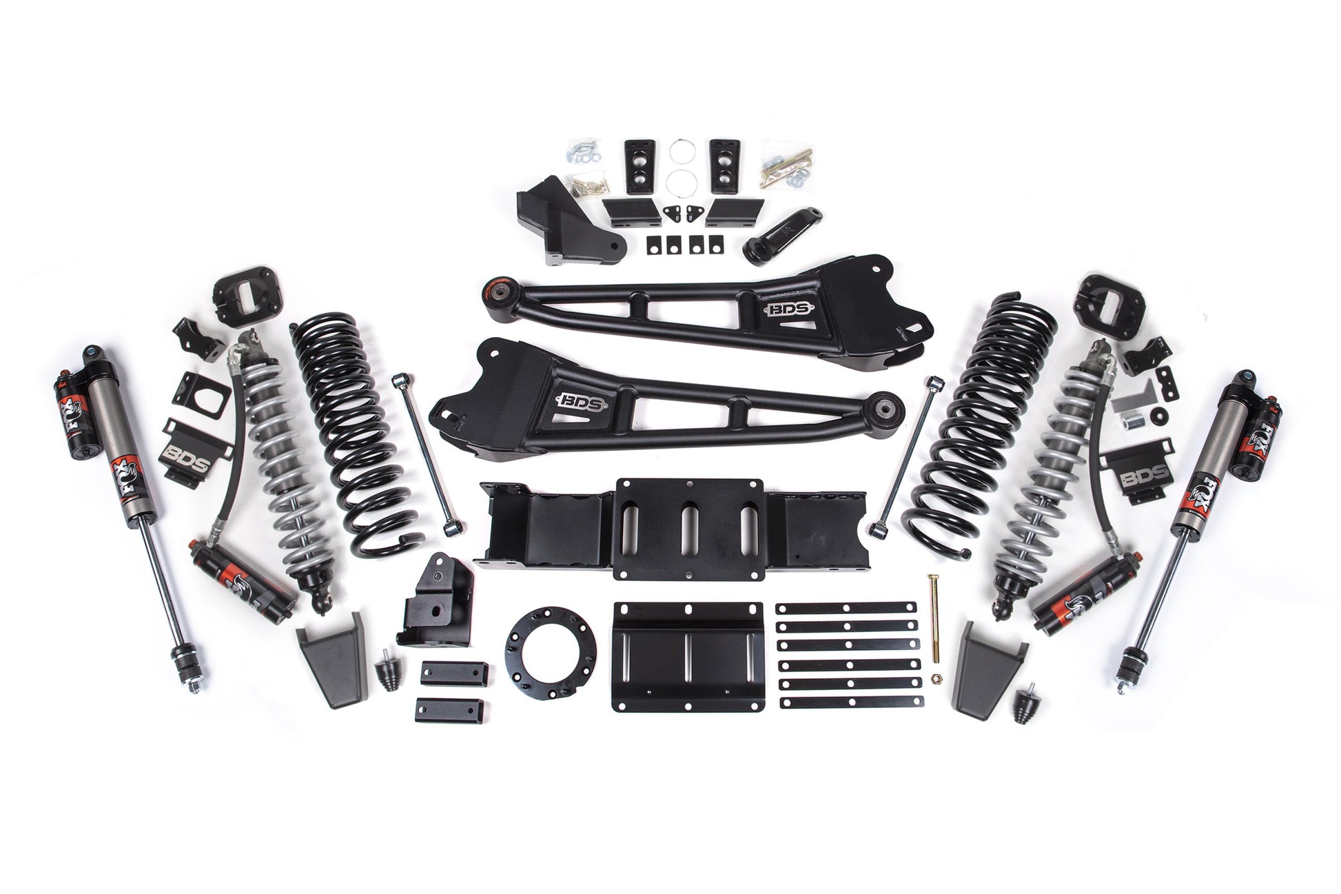 19-24 Ram 2500 4WD 6 Inch Radius Arm Lift Kit, 4.5 Inch Rear, Coil Spring, Diesel - Fox 2.5 Performance Elite Series C/O Front, Fox 2.5 Performance Elite Series Rear BDS Suspension