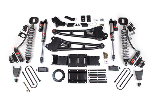 19-24 Ram 3500 4WD 6 Inch Radius Arm Lift Kit, 5 Inch Rear, Block w/o Overload, 6 Bolt Diesel - Fox 2.5 Performance Elite Series C/O Front, Fox 2.5 Performance Elite Series Rear BDS Suspension