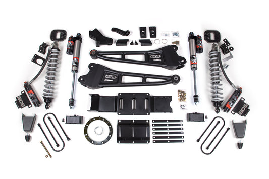 19-24 Ram 3500 4WD 6 Inch Radius Arm Lift Kit, 5 Inch Rear, Block w/ Overload, 6 Bolt Diesel - Fox 2.5 Performance Elite Series C/O Front, Fox 2.5 Performance Elite Series Rear BDS Suspension