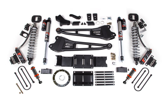 19-24 Ram 3500 4WD 6 Inch Radius Arm Lift Kit, 5 Inch Rear, Block w/ Overload, 6 Bolt Diesel - Fox 2.5 Performance Elite Series C/O Front, FOX 2.0 Front Bump, Fox 2.5 Performance Elite Series Rear BDS Suspension