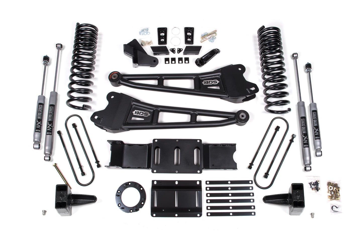 6 Inch Lift Kit w/ Radius Arm Ram 3500 19-24 4WD Diesel Without Factory Rear Overload Leaf 8 Bolt BDS Suspension-1