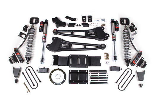 19-24 Ram 3500 4WD 6 Inch Radius Arm Lift Kit, 5 Inch Rear, Block w/o Overload, 8 Bolt Diesel - Fox 2.5 Performance Elite Series C/O Front, Fox 2.5 Performance Elite Series Rear BDS Suspension