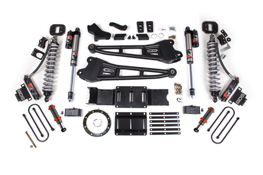 19-24 Ram 3500 4WD 6 Inch Radius Arm Lift Kit, 5 Inch Rear, Block w/o Overload, 8 Bolt Diesel - Fox 2.5 Performance Elite Series C/O Front, FOX 2.0 Front Bump, Fox 2.5 Performance Elite Series Rear BDS Suspension