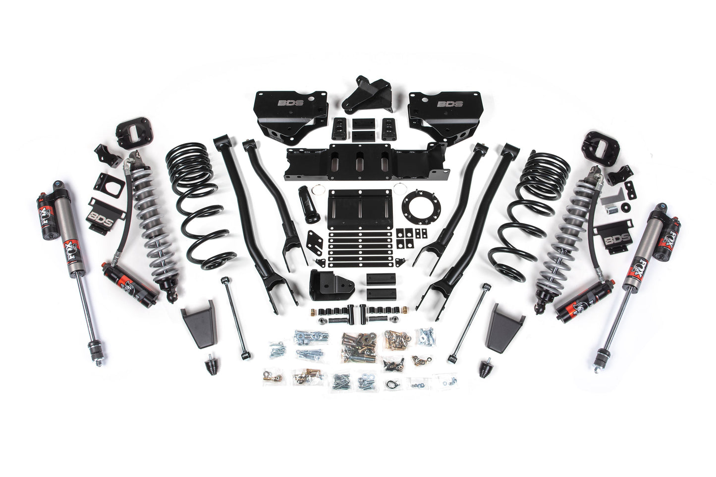 19-24 Ram 2500 4WD 6 Inch 4-Link Lift Kit, 4.5 Inch Rear, Coil Spring, Diesel - Fox 2.5 Performance Elite Series C/O Front, Fox 2.5 Performance Elite Series Rear BDS Suspension
