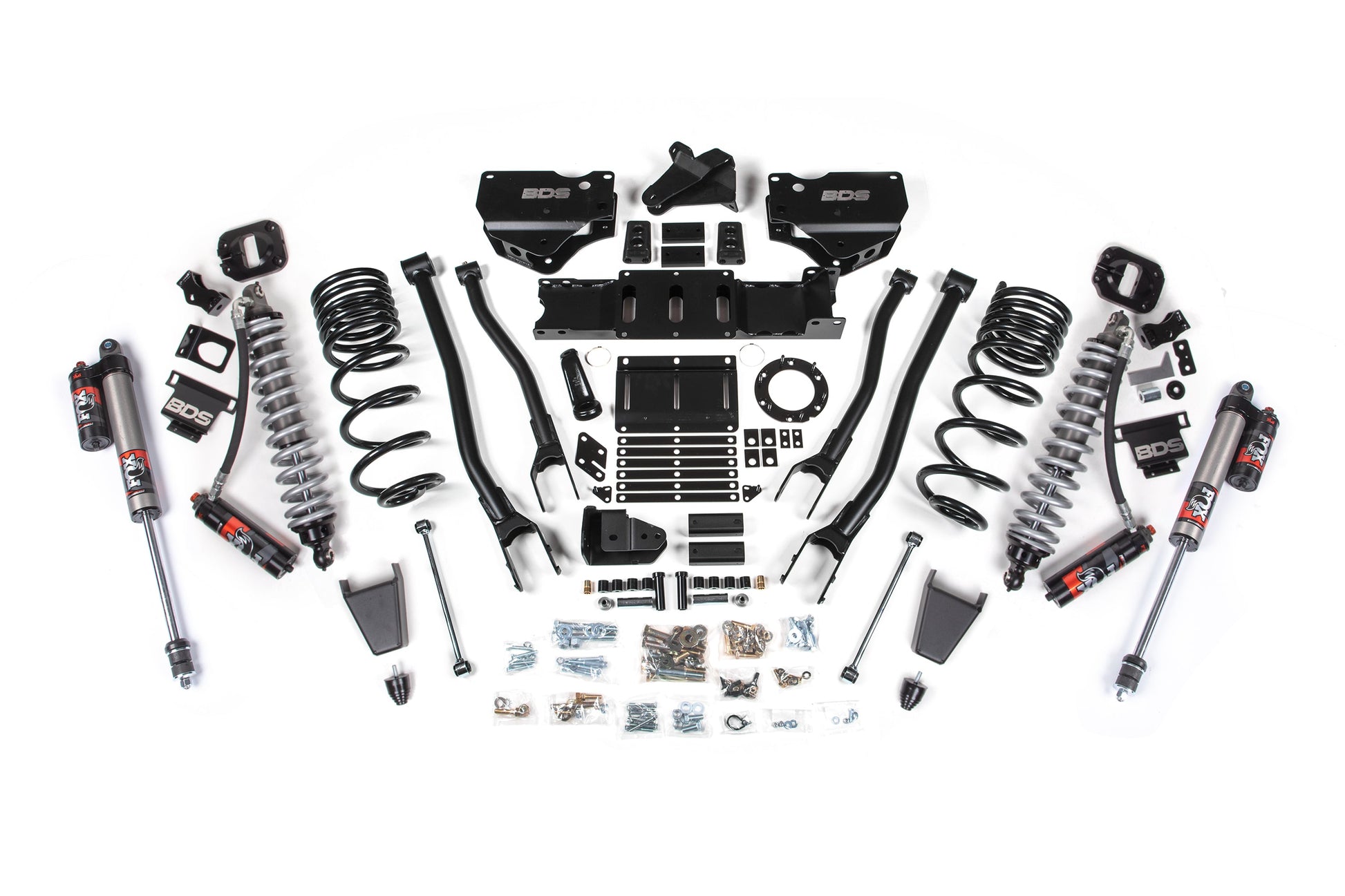 19-24 Ram 2500 4WD 6 Inch 4-Link Lift Kit, 4.5 Inch Rear, Coil Spring, Diesel - Fox 2.5 Performance Elite Series C/O Front, Fox 2.5 Performance Elite Series Rear BDS Suspension