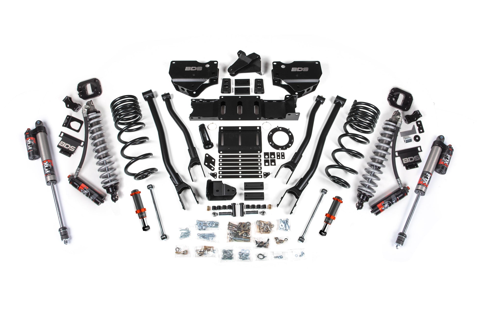 19-24 Ram 2500 4WD 6 Inch 4-Link Lift Kit, 4.5 Inch Rear, Coil Spring, Diesel - Fox 2.5 Performance Elite Series C/O Front, FOX 2.0 Front Bump, Fox 2.5 Performance Elite Series Rear BDS Suspension
