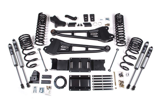 4 Inch Lift Kit w/ Radius Arm Ram 3500 19-23 4WD Gas No Factory Rear Overload Leaf BDS Suspension-1