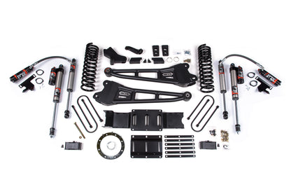 4 Inch Lift Kit w/ Radius Arm 2 Inch Rear Block Ram 3500 19-24 4WD Diesel Without Factory Rear Overload Leaf 6 Bolt BDS Suspension-1