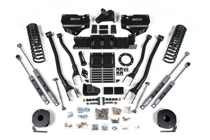 4 Inch Lift Kit w/ 4-Link Ram 2500 w/ Rear Air Ride 19-24 4WD Gas BDS Suspension-1