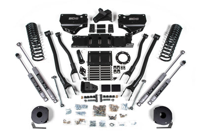 4 Inch Lift Kit w/ 4-Link Ram 2500 w/ Rear Air Ride 19-24 4WD Gas BDS Suspension