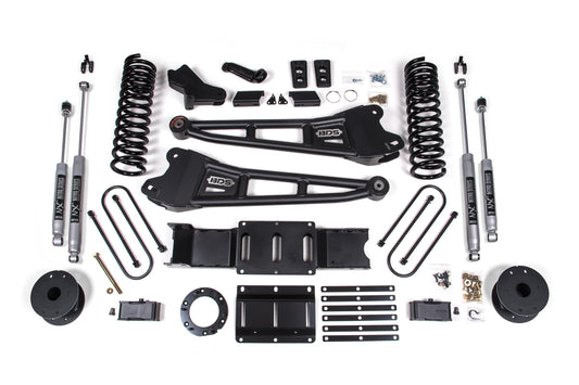 4 Inch Lift Kit w/ Radius Arm Ram 3500 w/ Rear Air Ride 19-24 4WD Diesel 6 Bolt BDS Suspension