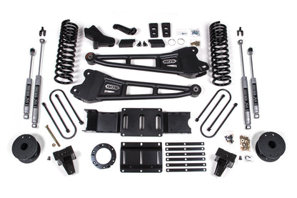 6 Inch Lift Kit w/ Radius Arm Ram 3500 w/ Rear Air Ride 19-24 4WD Diesel 6 Bolt Indexing Ring BDS Suspension-1