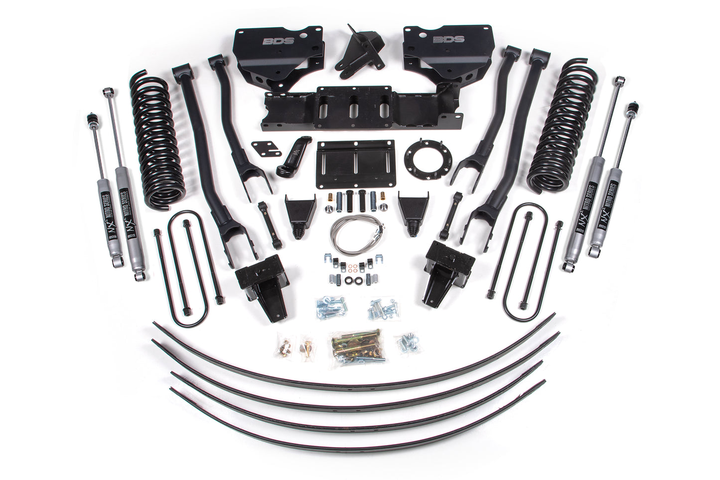 8 Inch Lift Kit w/ 4-Link Ram 3500 19-24 4WD Diesel Without Factory Rear Overload Leaf 8 Bolt BDS Suspension-1