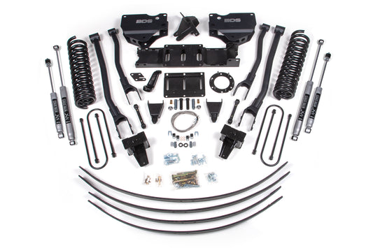 8 Inch Lift Kit w/ 4-Link Ram 3500 19-24 4WD Diesel Without Factory Rear Overload Leaf 8 Bolt BDS Suspension