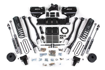 6 Inch Lift Kit w/ 4-Link Ram 3500 w/ Rear Air Ride 19-24 4WD Diesel 8 Bolt BDS Suspension-1