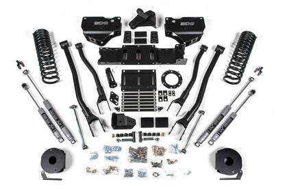 6 Inch Lift Kit w/ 4-Link Ram 2500 w/ Rear Air Ride 19-24 4WD Diesel BDS Suspension-1