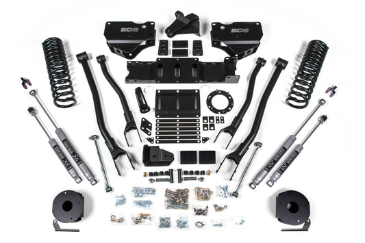 6 Inch Lift Kit w/ 4-Link Ram 2500 w/ Rear Air Ride 19-24 4WD Diesel BDS Suspension-1