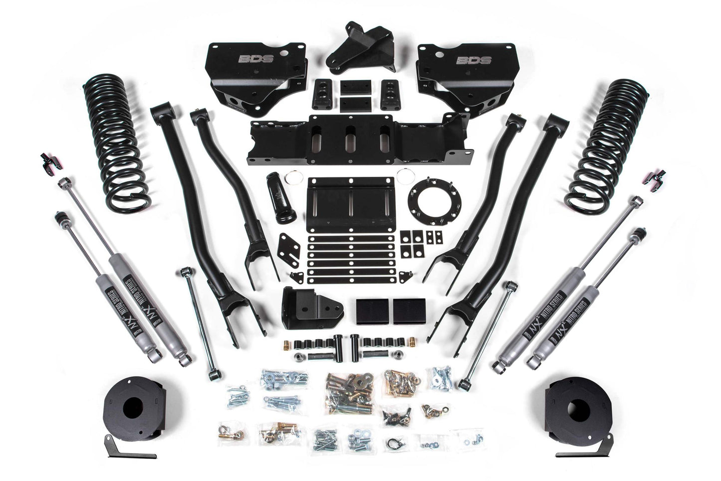6 Inch Lift Kit w/ 4-Link Ram 2500 w/ Rear Air Ride 19-24 4WD Diesel BDS Suspension