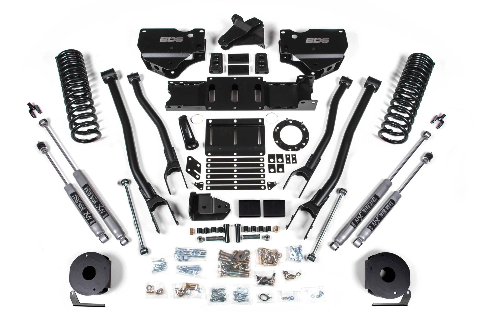 6 Inch Lift Kit w/ 4-Link Ram 2500 w/ Rear Air Ride 19-24 4WD Diesel BDS Suspension