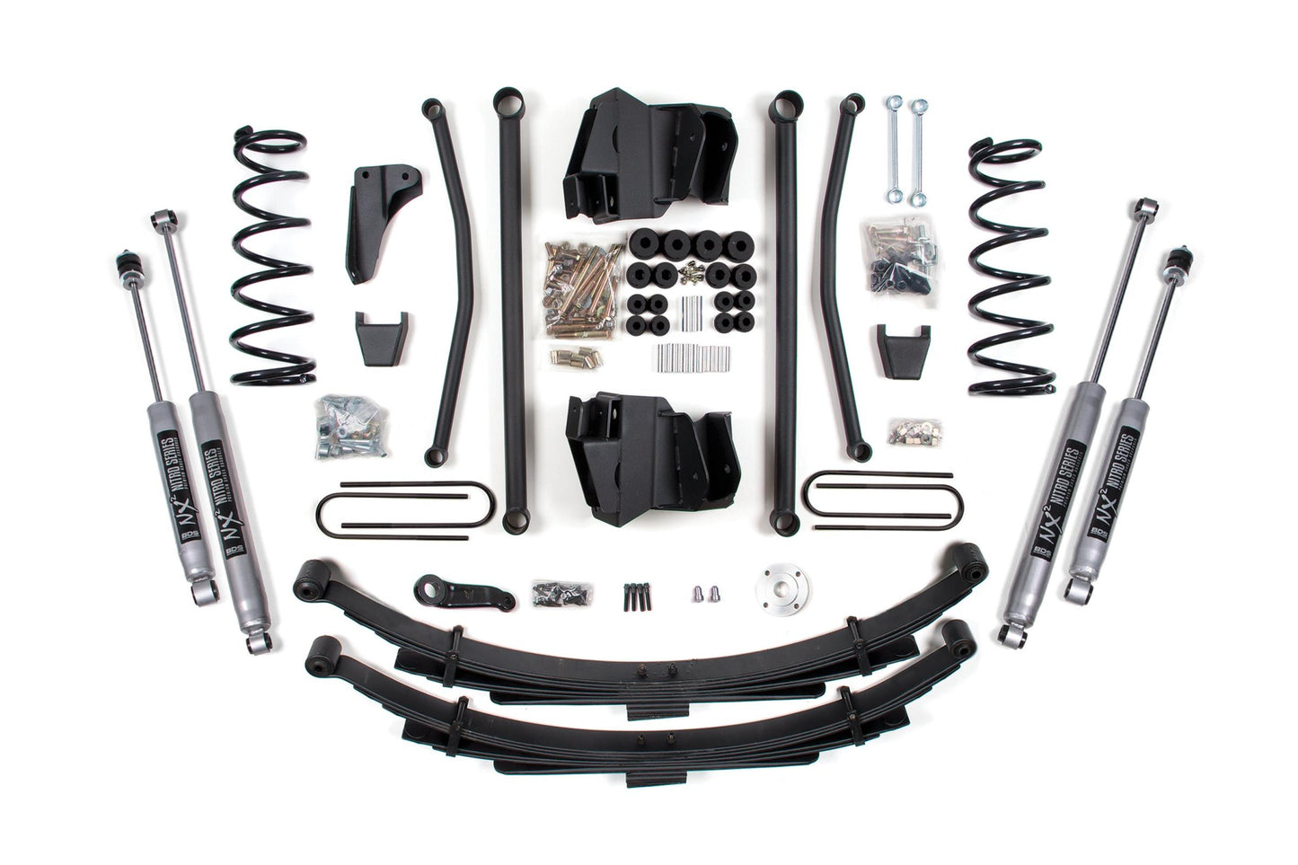 8 Inch Lift Kit Long Arm Dodge Ram 2500/3500 2008 4WD Diesel Manual Leaf Springs 3.5 Inch Axle BDS Suspension