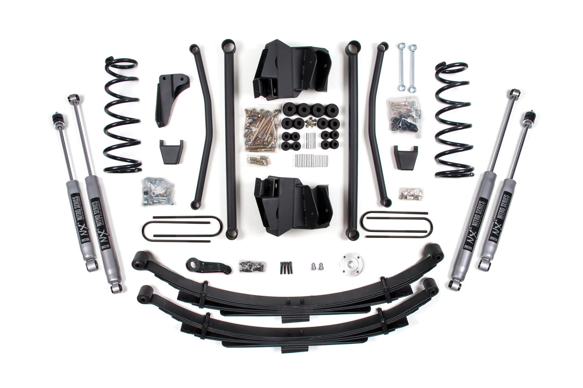 8 Inch Lift Kit Long Arm Dodge Ram 2500/3500 2008 4WD Diesel Manual Leaf Springs 3.5 Inch Axle BDS Suspension