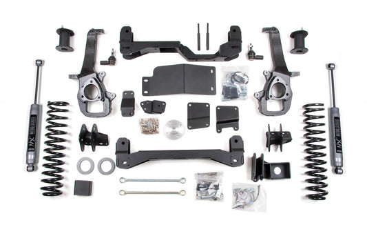 4 Inch Lift Kit Dodge Ram 1500 09-11 4WD 2 Inch Coil Spacer BDS Suspension