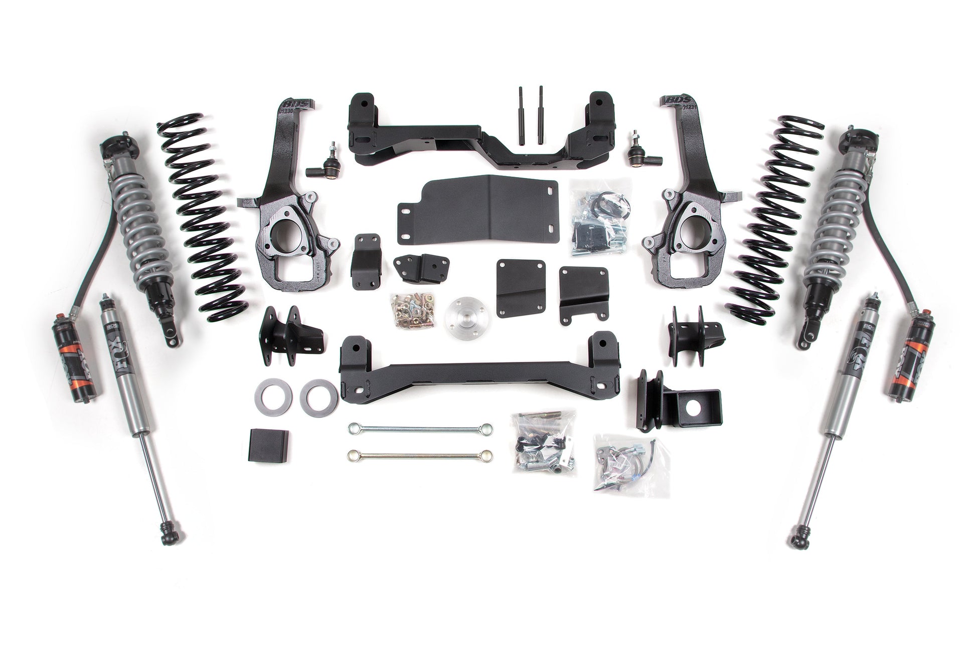 09-11 Ram 1500 4WD 4 Inch Lift Kit, 2 Inch Rear Lift, Spacer - Fox 2.5 Performance Elite Series C/O, Fox 2.5 Performance Elite Series Shocks BDS Suspension
