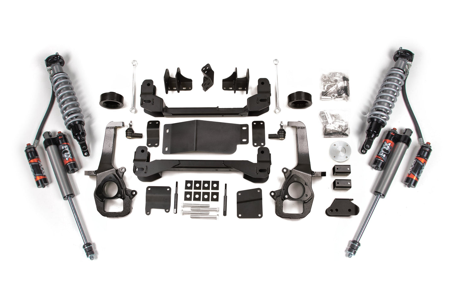 09-11 Ram 1500 4WD 4 Inch Lift Kit, 2 Inch Rear Lift, Spacer - Fox 2.5 Performance Elite Series C/O, Fox 2.0 IFP Performance Series Shocks BDS Suspension